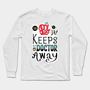 'an apple a day' | Urban Finery Long Sleeve T-Shirt